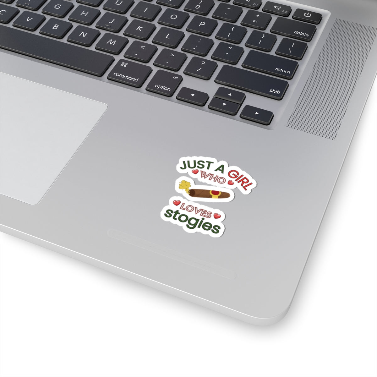 Just a Girl Cigars, Stokgies-Kiss Cut Stickers