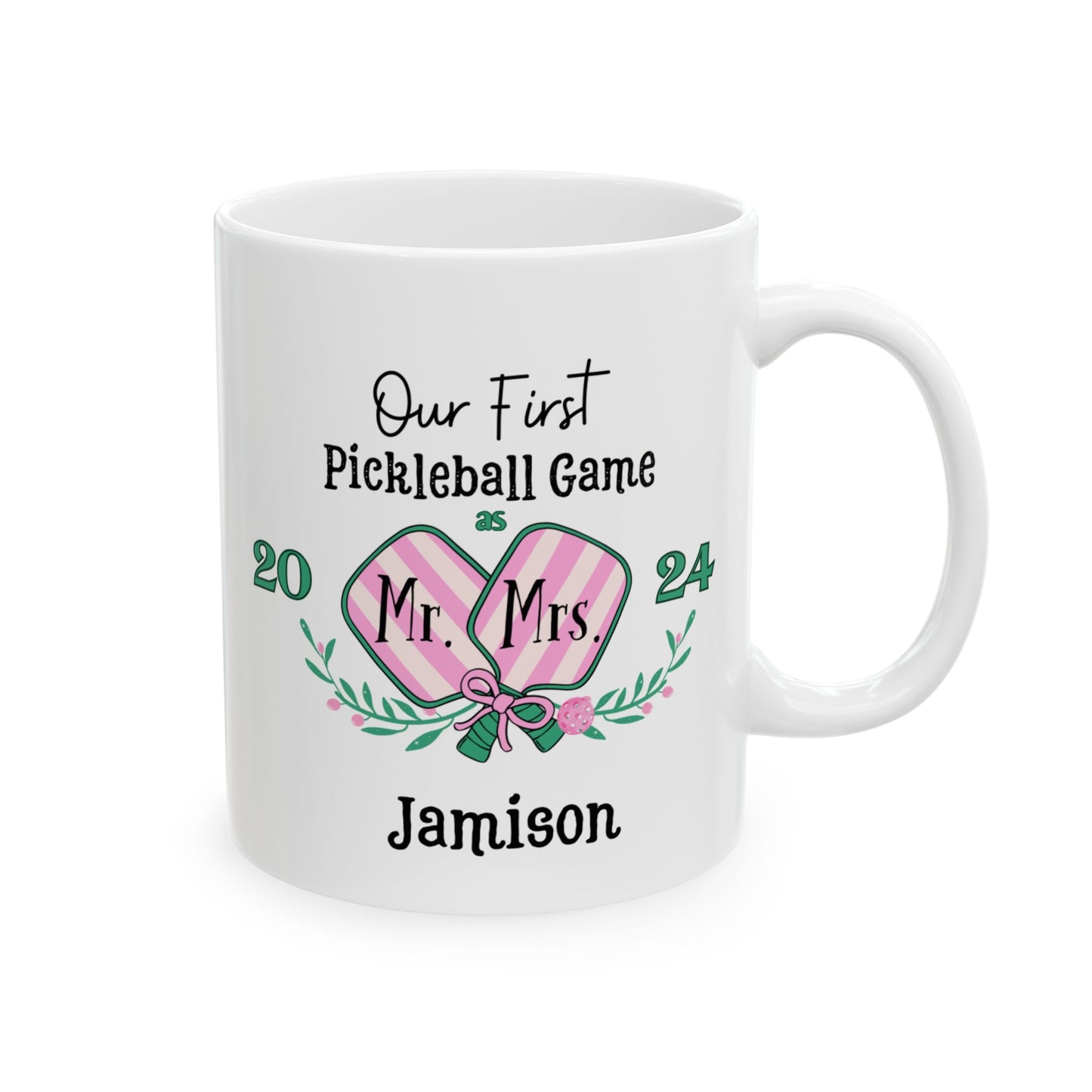Our 1st Pickleball, Mr. &Mrs. Ceramic Mug,