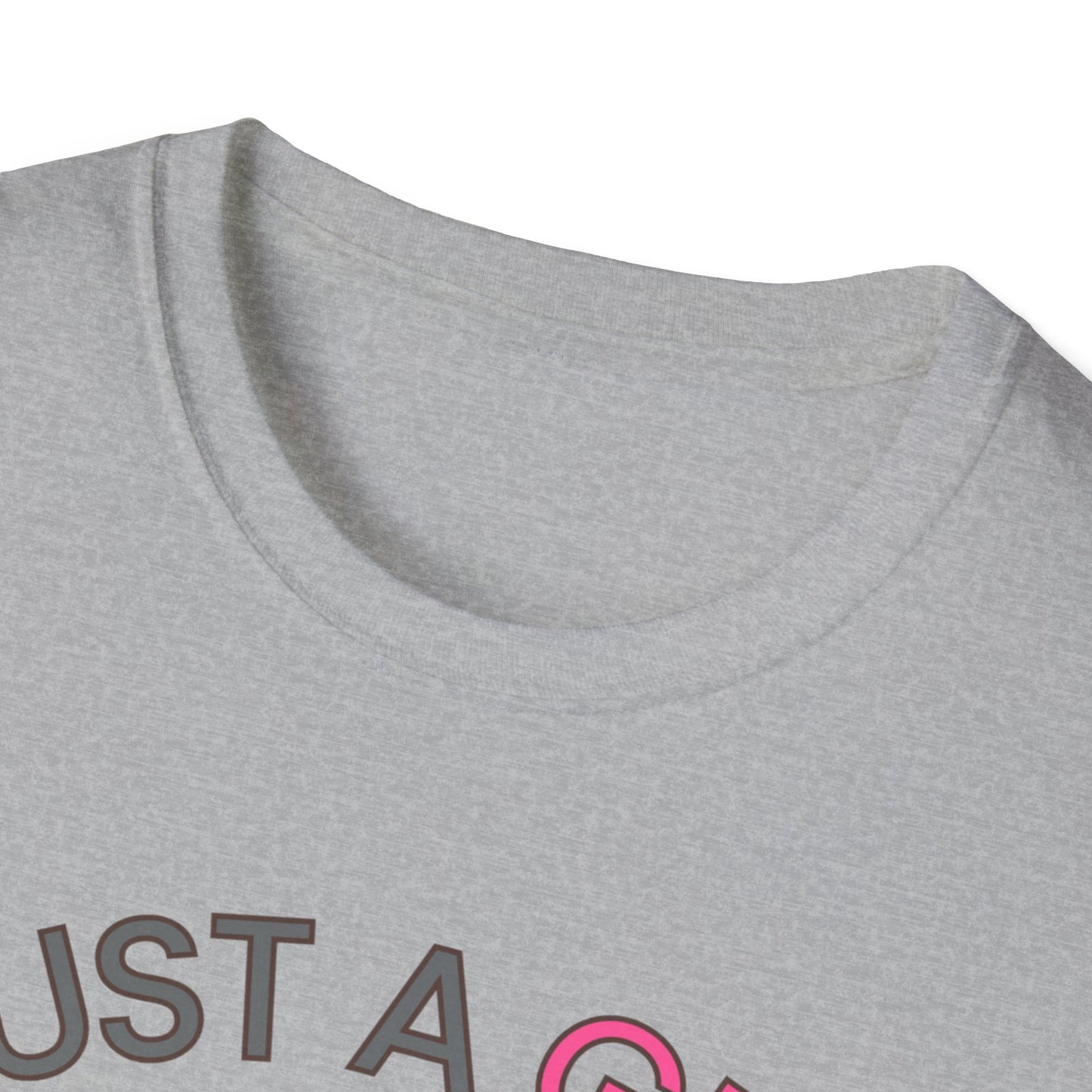 Just a Girl Dogs, Unisex Softstyle T-Shirt