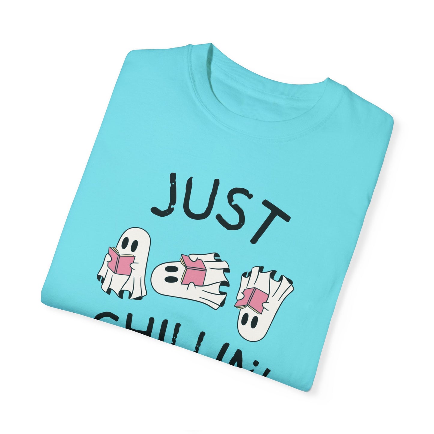 Just Chillin Book Lover ghost T-shirt