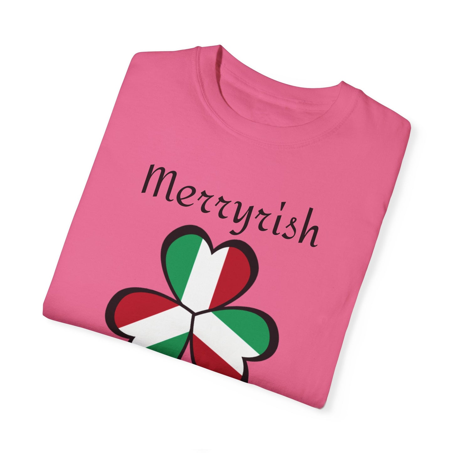 Merryirish Christmas, Unisex Garment-Dyed T-shirt