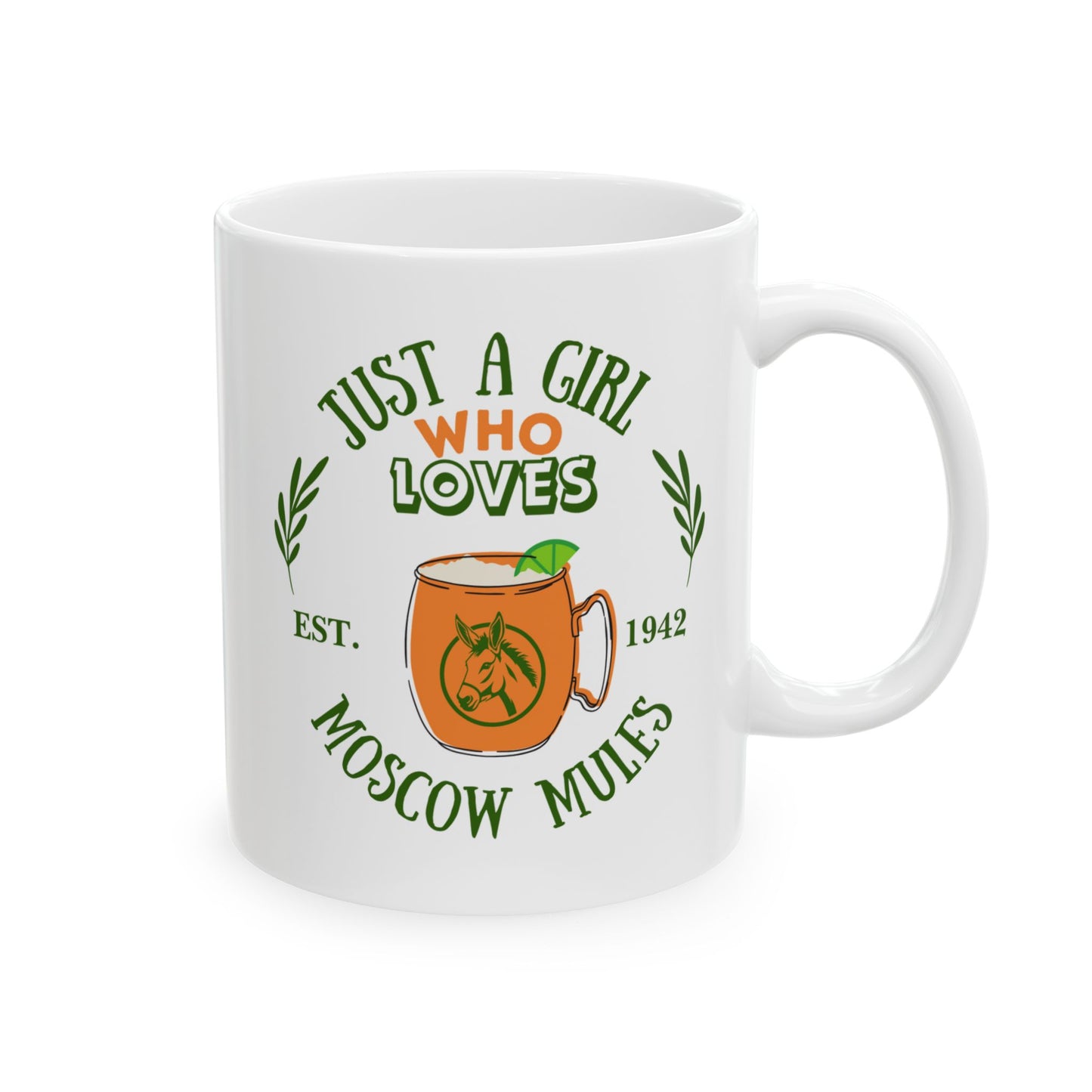 Just a Girl Moscow Mule Ceramic Mug,