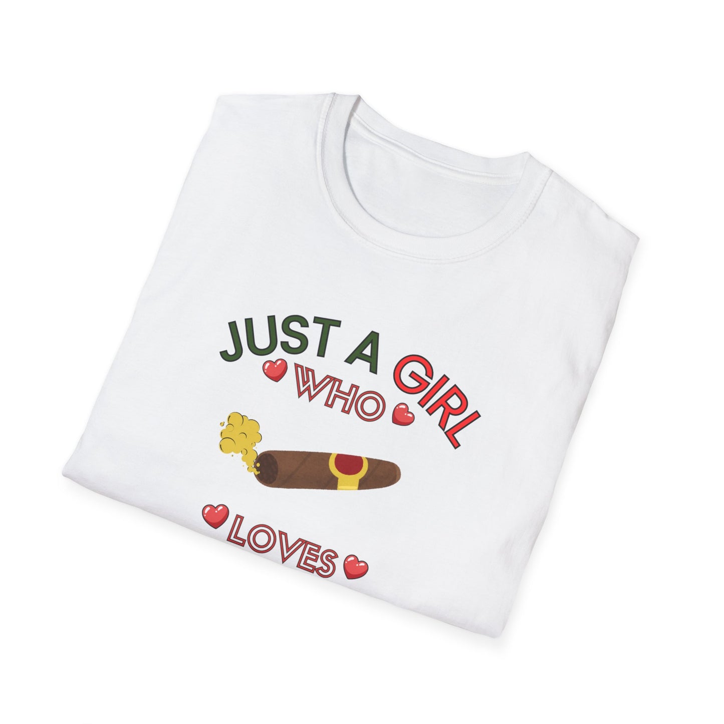 Just a Girl who loves Cigars, Unisex Softstyle T-Shirt