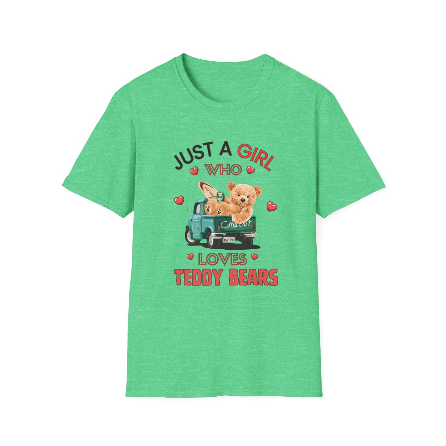 Just a Girl Teddy Bears, Unisex Softstyle T-Shirt