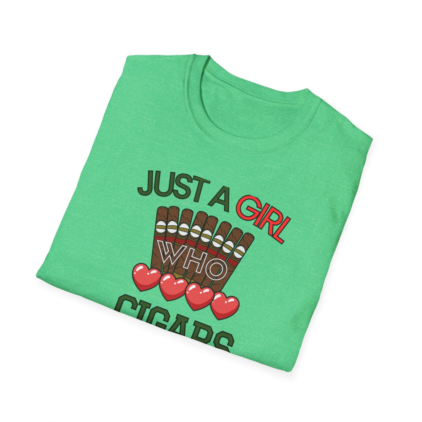 Just a Girl who loves Cigars, Unisex Softstyle T-Shirt