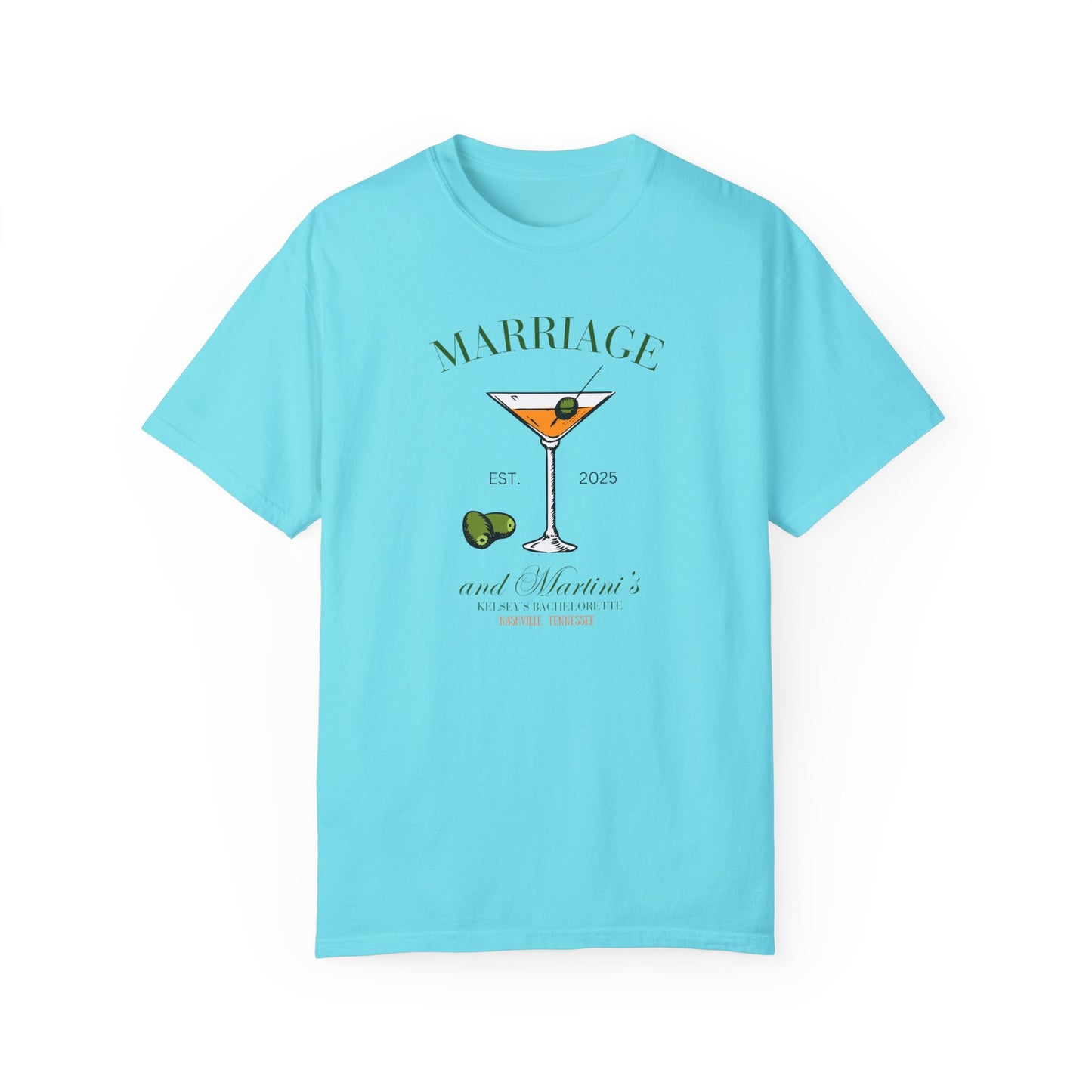 Marriage and Martini Bride to Be T- Shirt