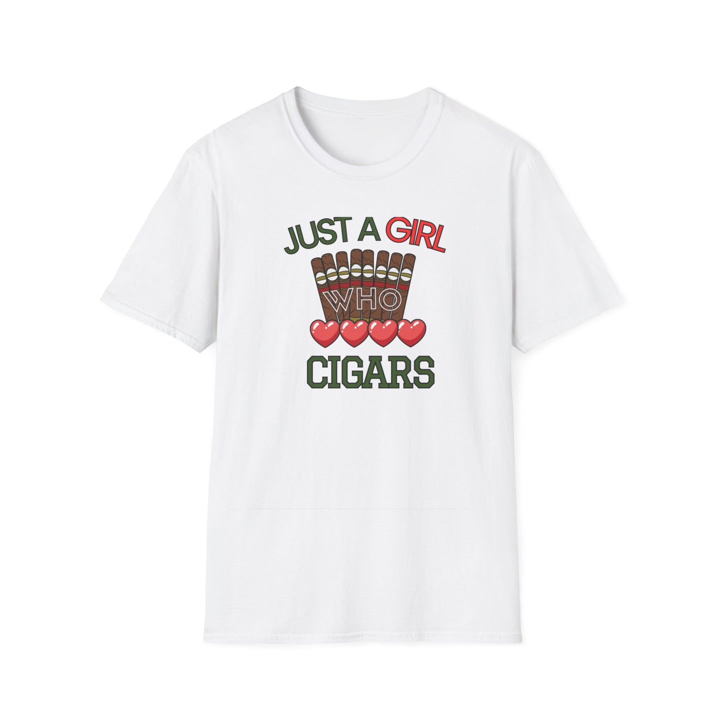 Just a Girl who loves Cigars, Unisex Softstyle T-Shirt