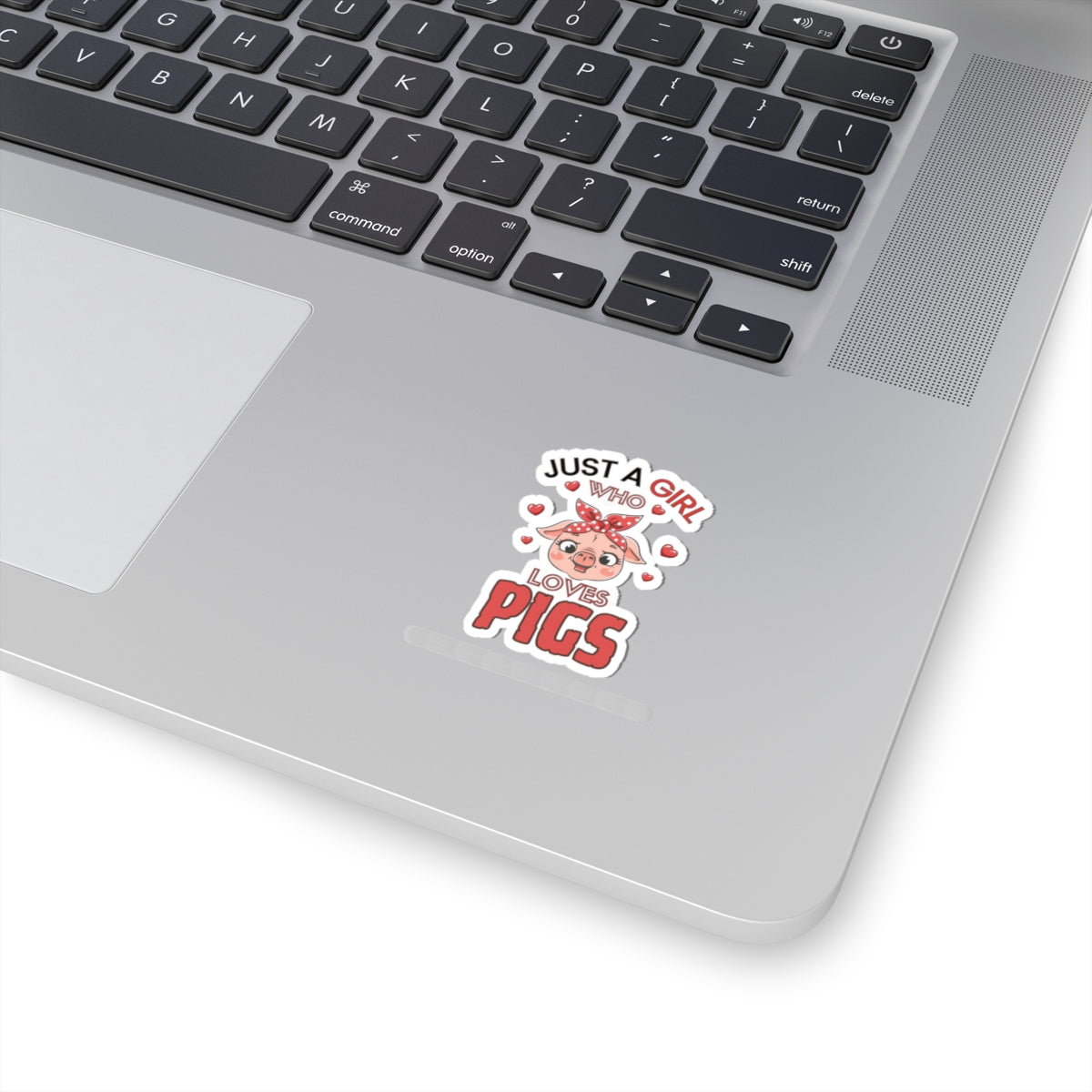 Just a Girl who loves Pigs-Kiss Cut Stickers
