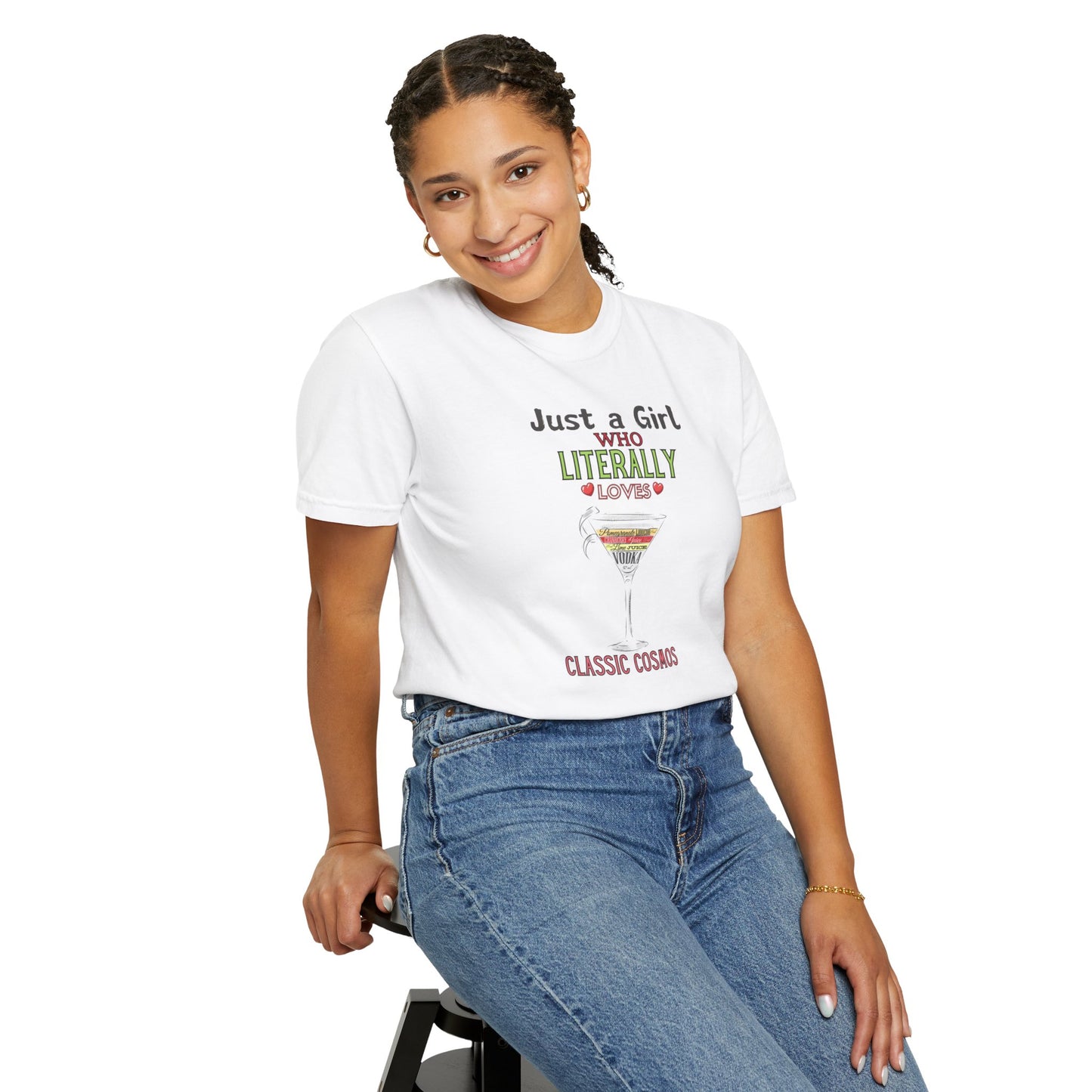Just a Girl who Loves Cosmos, Garment-Dyed T-shirt