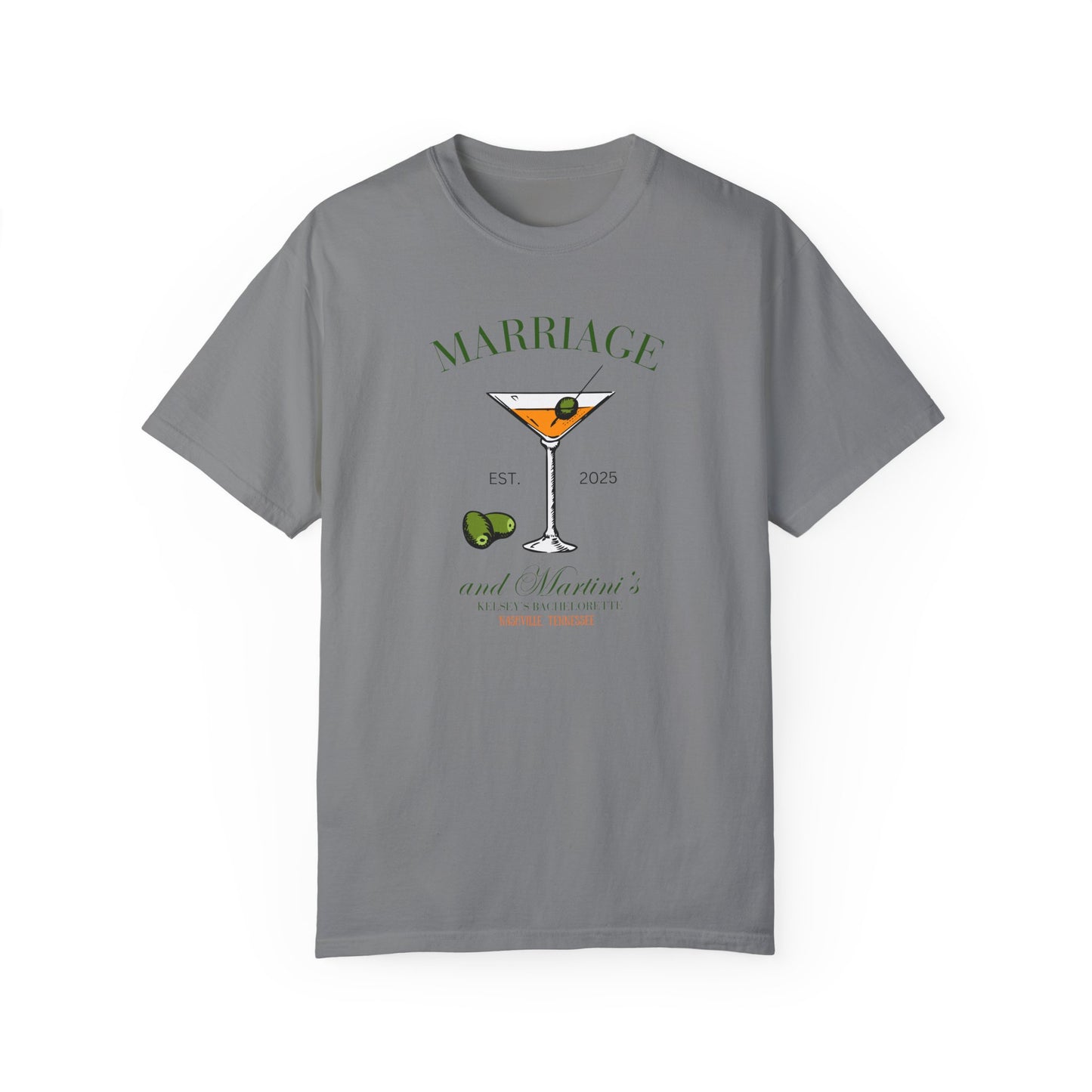 Marriage and Martini Bride to Be T- Shirt