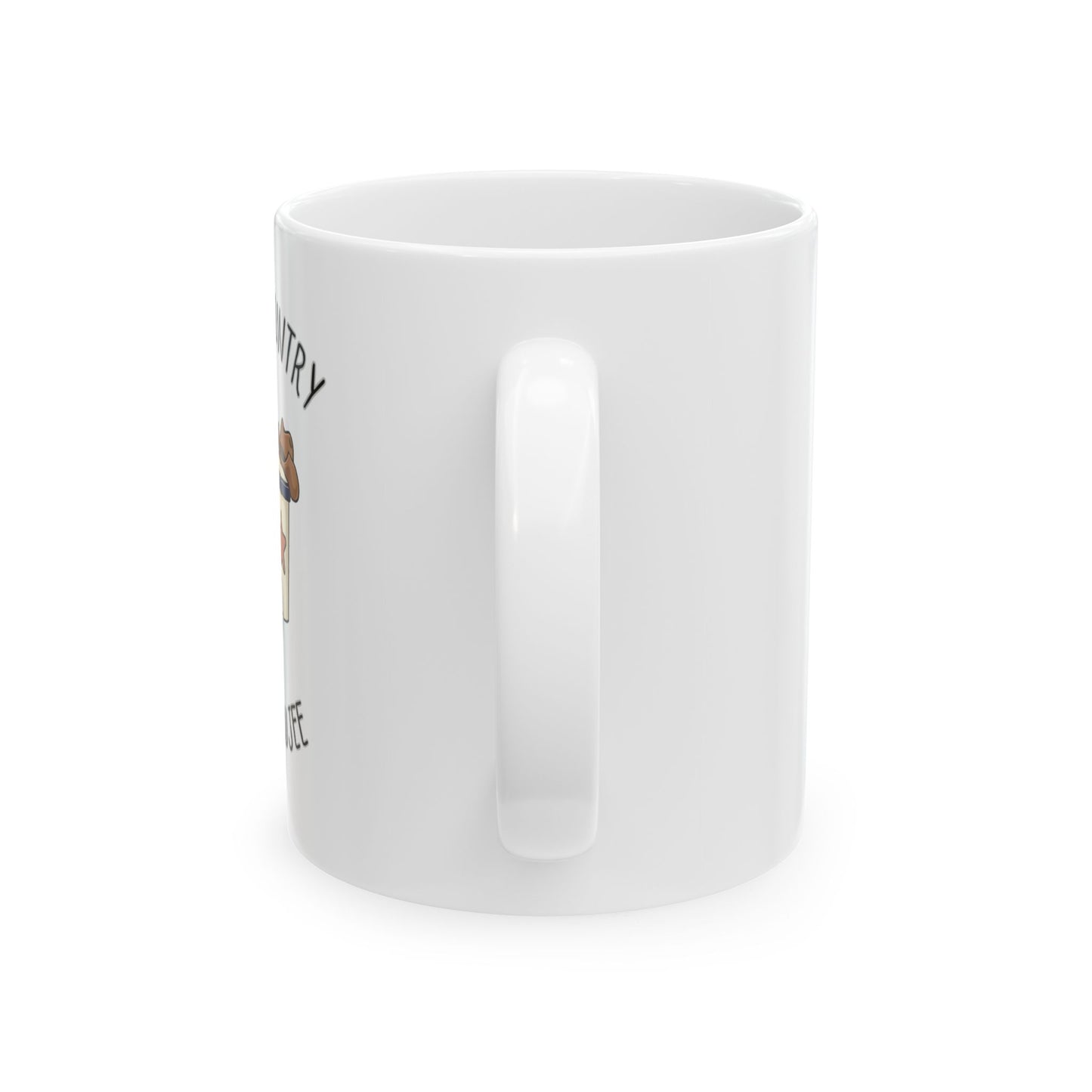 Latte Country Kinda Boujee, Ceramic Mug,