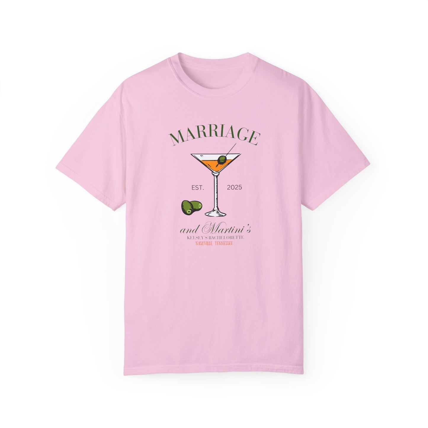 Marriage and Martini Bride to Be T- Shirt