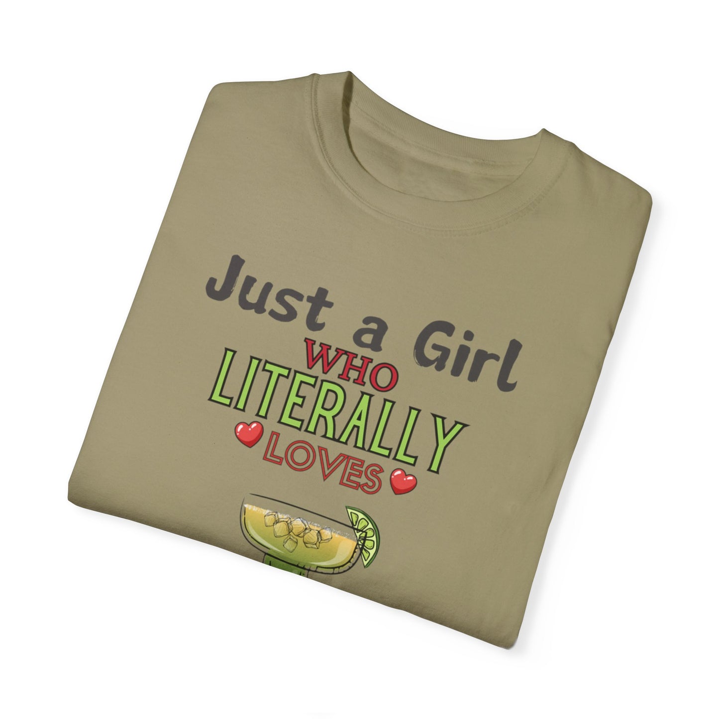 Just a Girl Margaritas, Unisex Garment-Dyed T-shirt