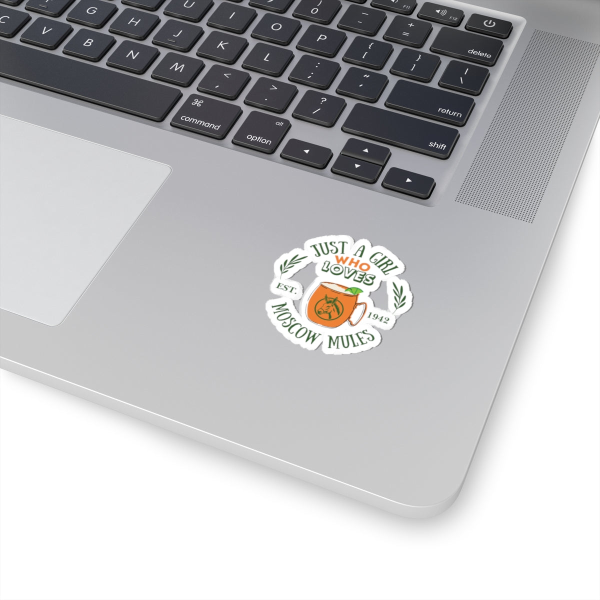 Just a girl moscow Mules ,Kiss Cut Stickers