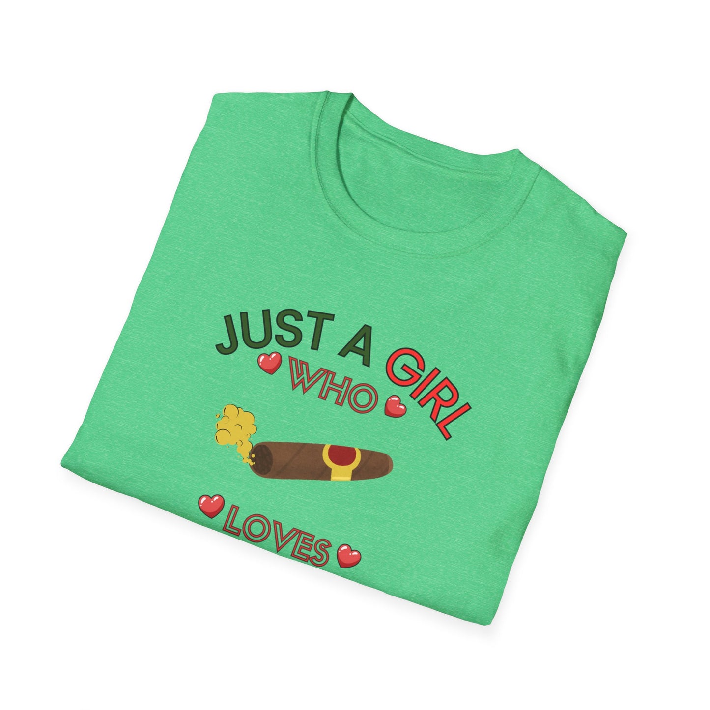 Just a Girl who loves Cigars, Unisex Softstyle T-Shirt