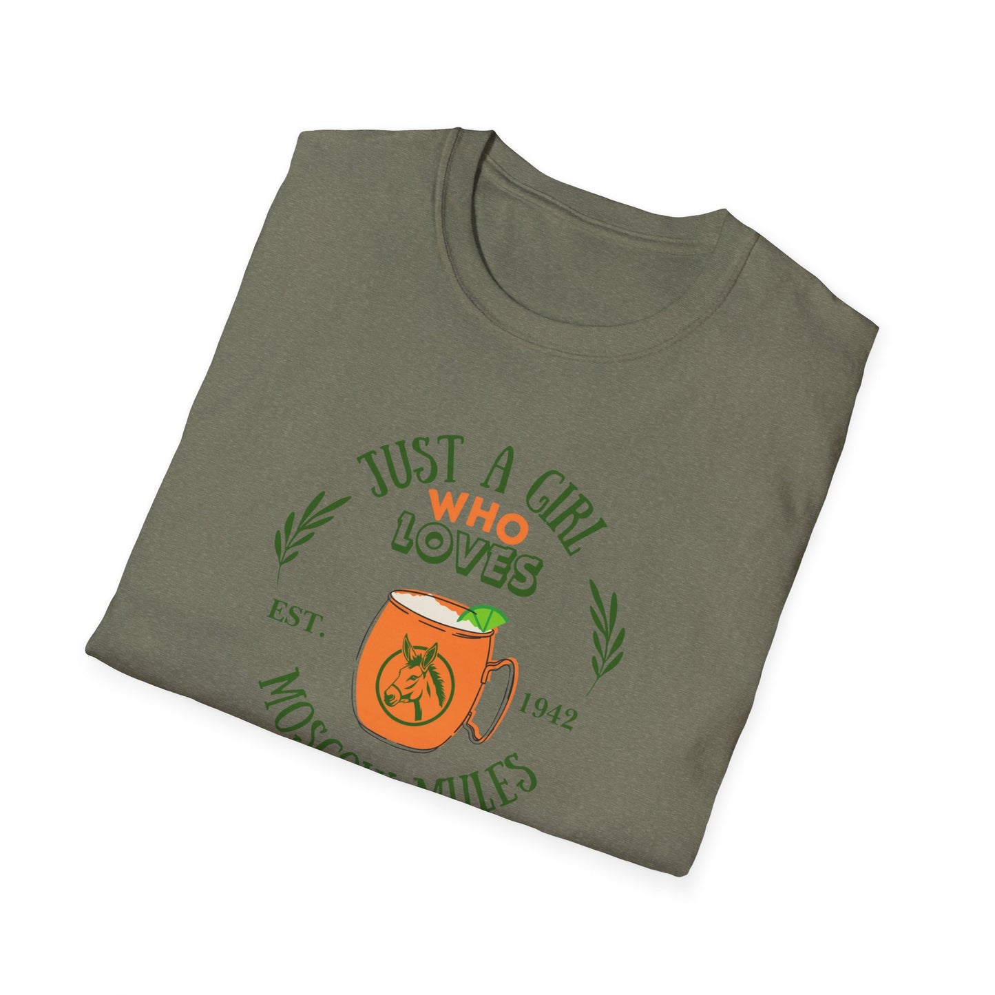 Just a girl Who loves Moscow Mules Unisex Softstyle T-Shirt