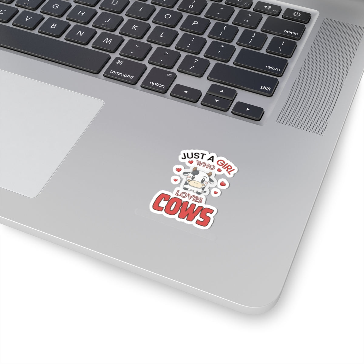 Just a Girl who loves Cows-Kiss Cut Stickers