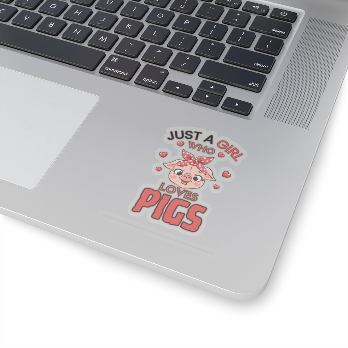 Just a Girl who loves Pigs-Kiss Cut Stickers