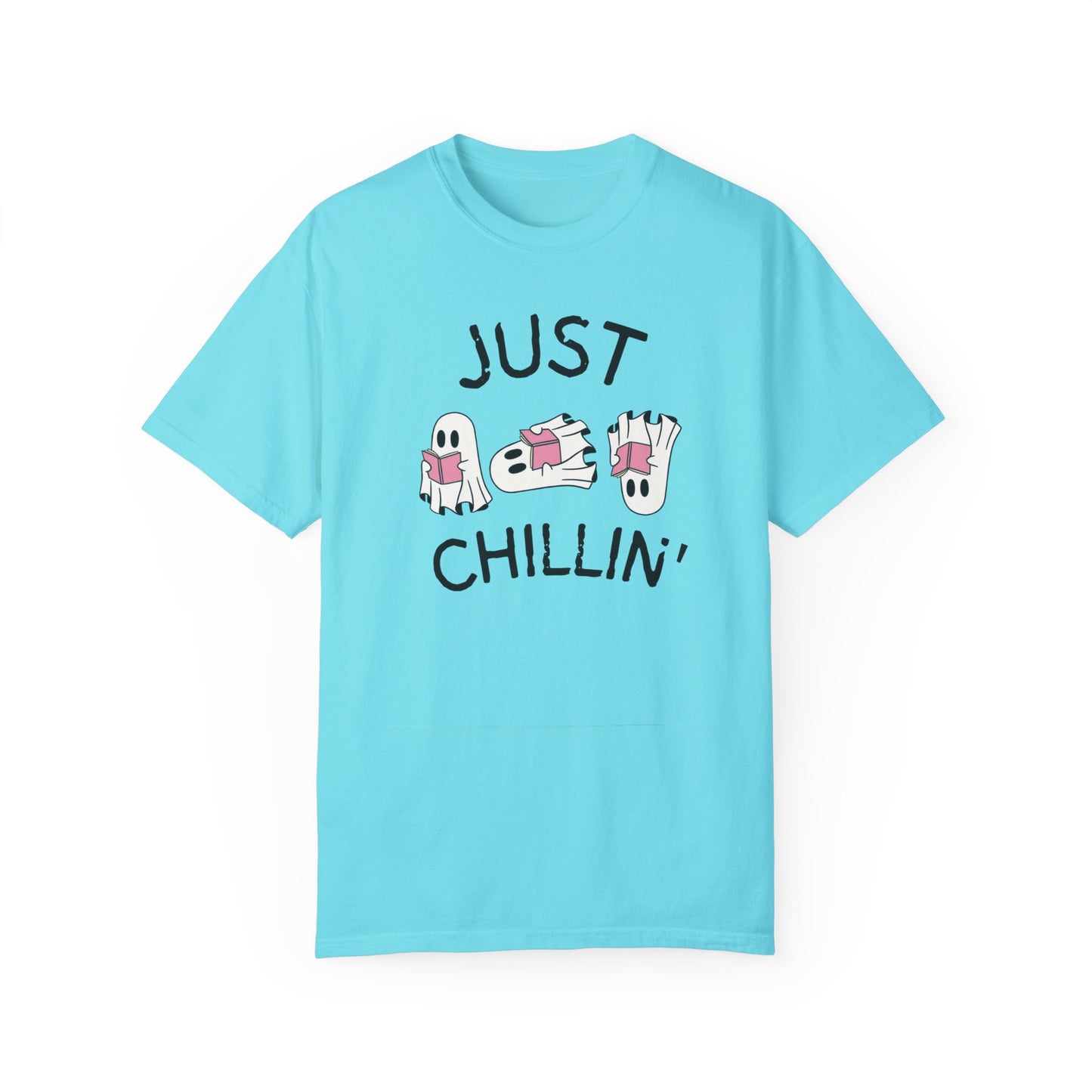 Just Chillin Book Lover ghost T-shirt