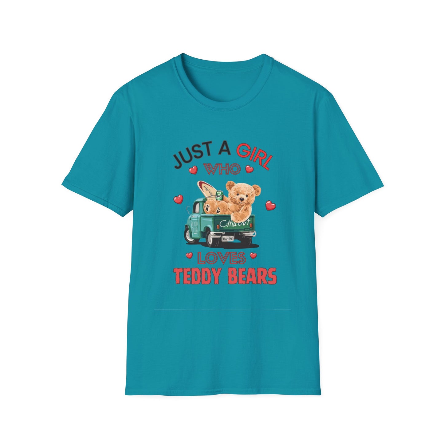 Just a Girl Teddy Bears, Unisex Softstyle T-Shirt