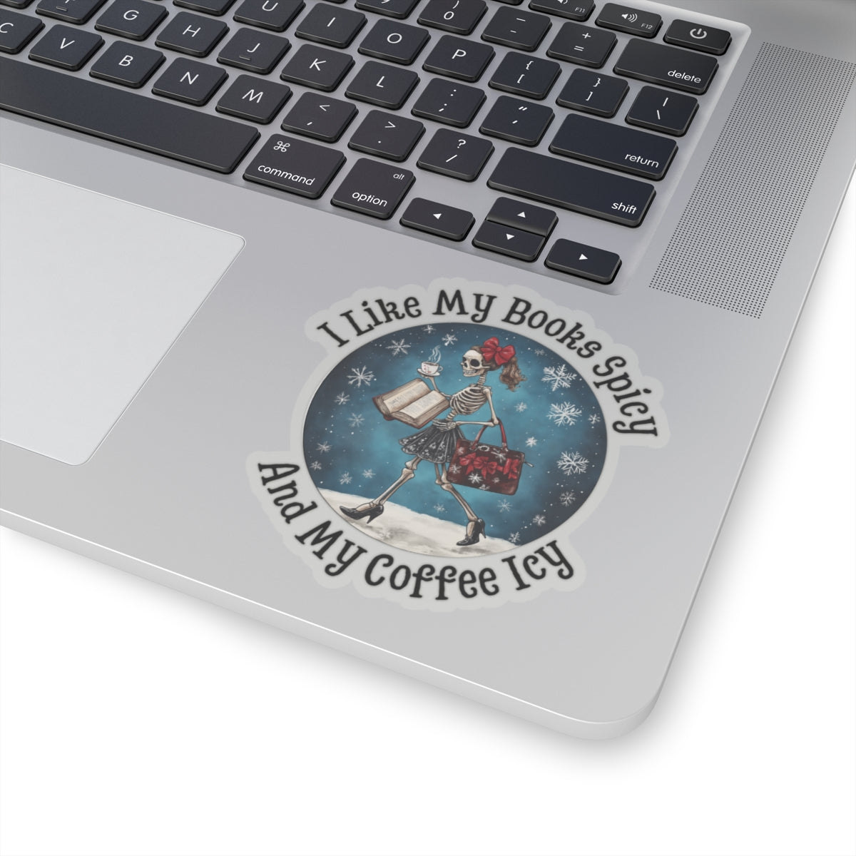 Books Spicey Coffee Icy Kiss-Cut Stickers