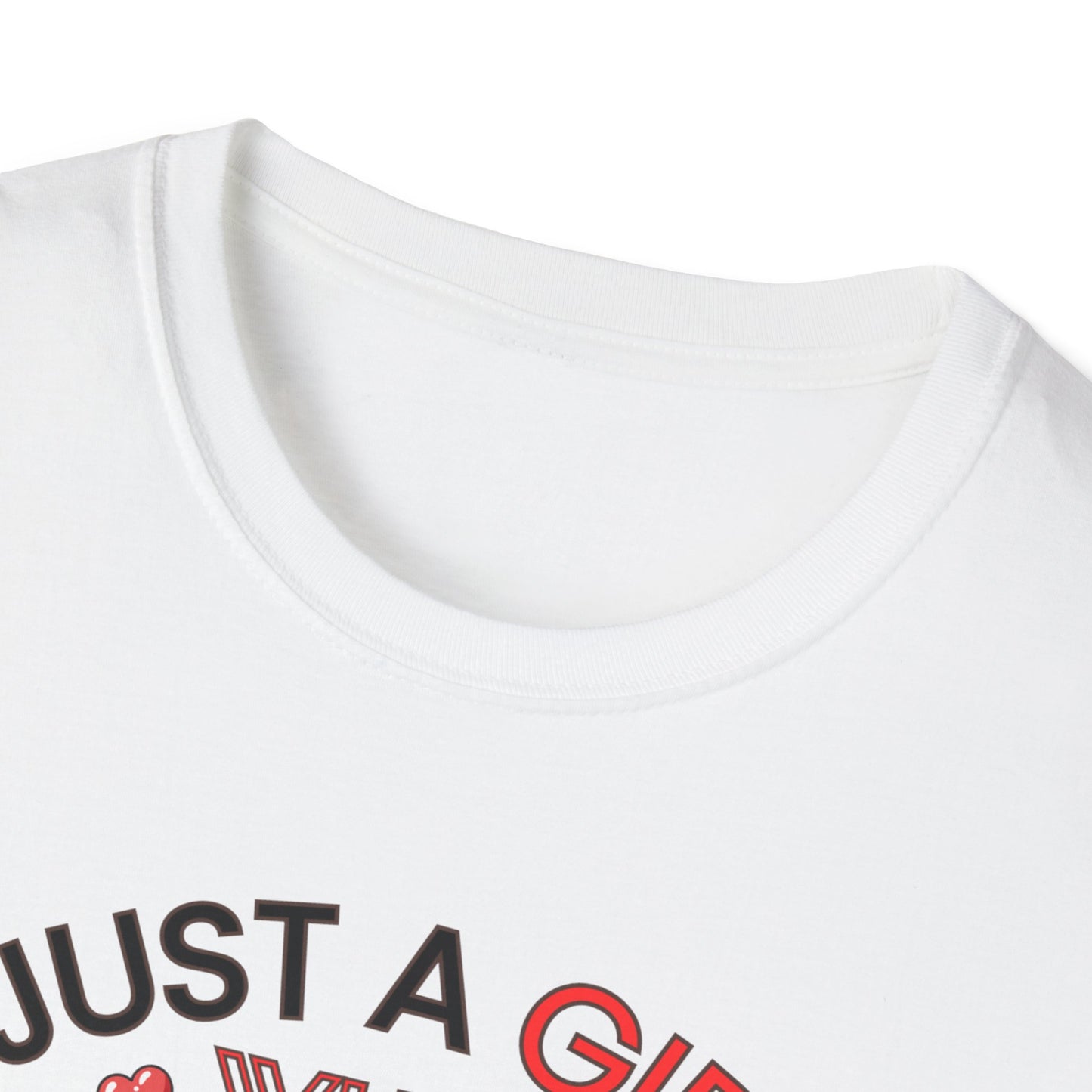 Just a Girl Dogs, Unisex Softstyle T-Shirt