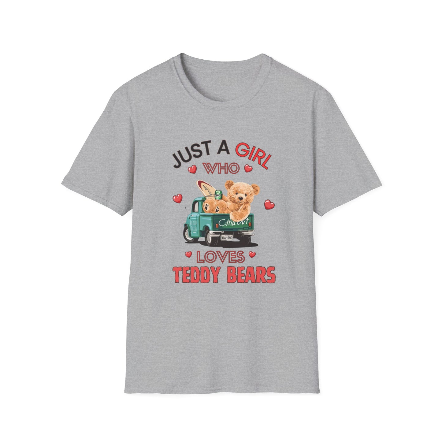 Just a Girl Teddy Bears, Unisex Softstyle T-Shirt