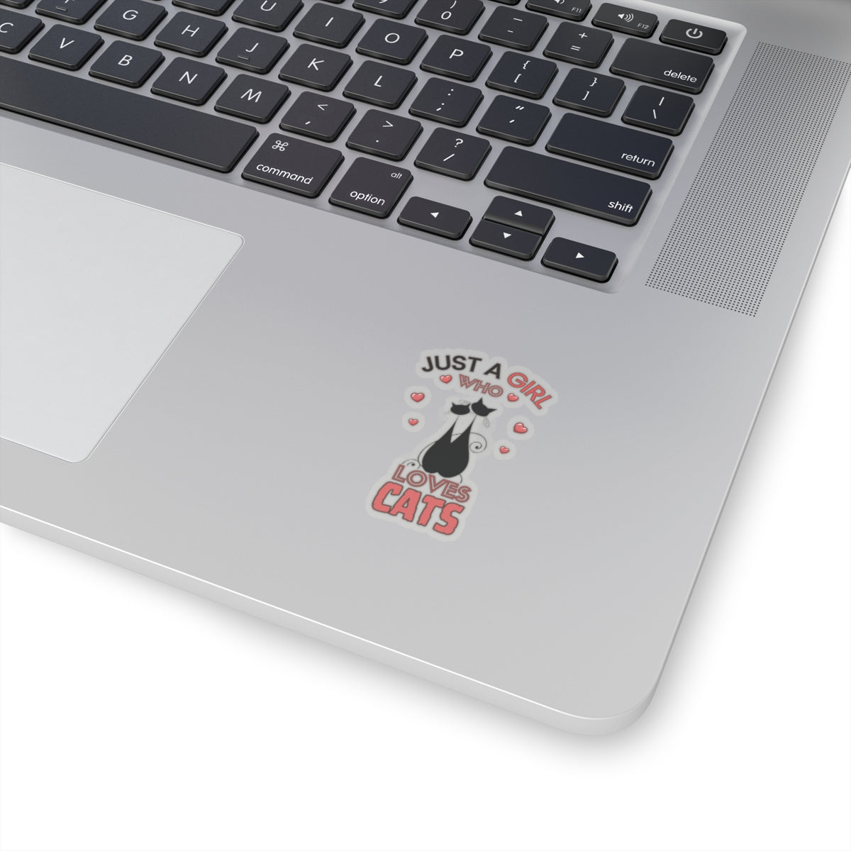 Just a Girl who loves Cat-Kiss Cut Stickers