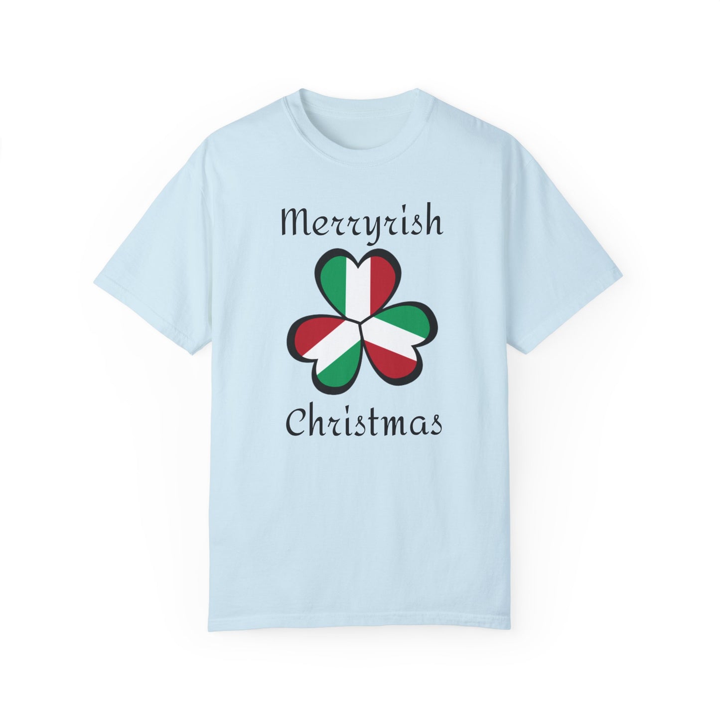 Merryirish Christmas, Unisex Garment-Dyed T-shirt