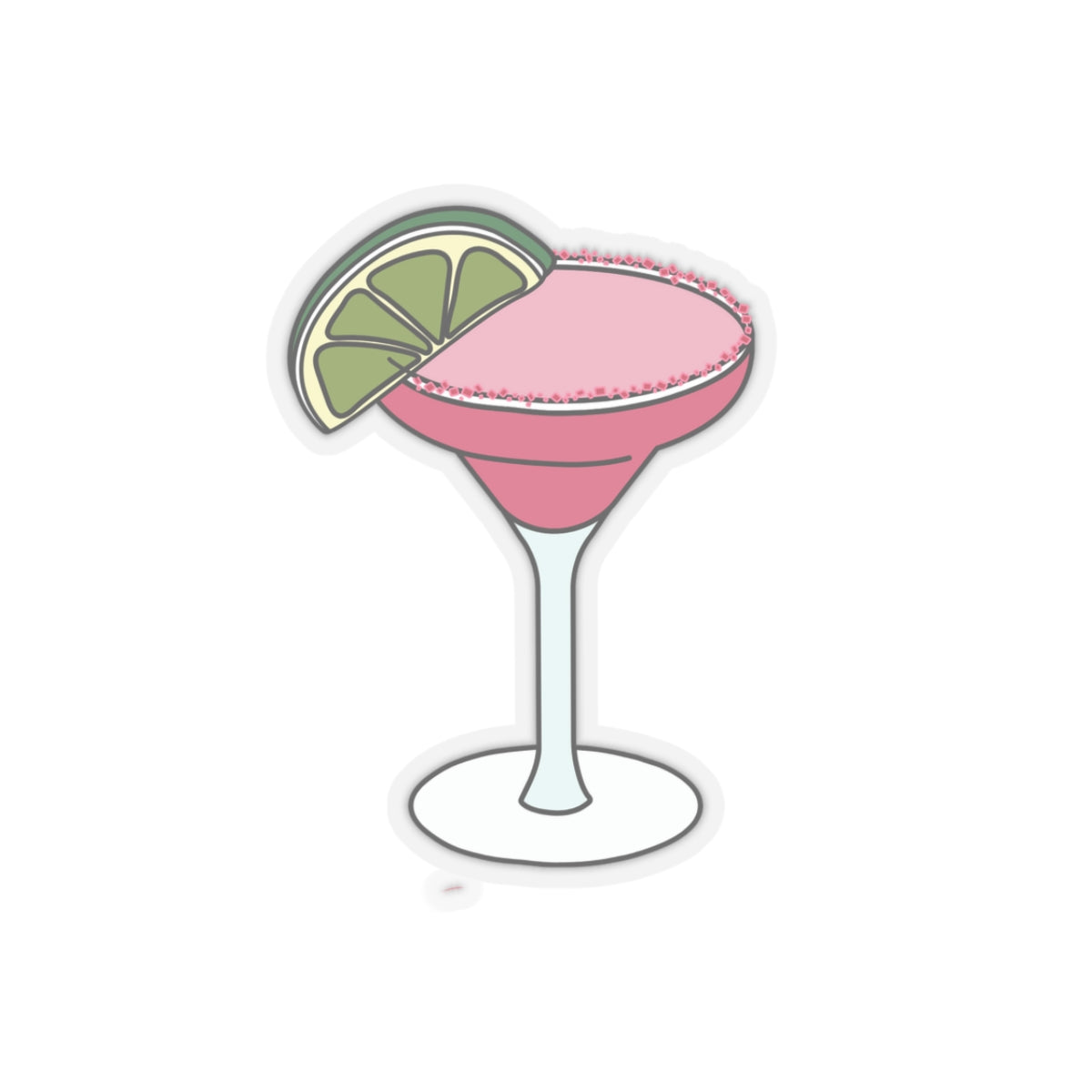 Margarita Glass, Kiss-Cut Stickers