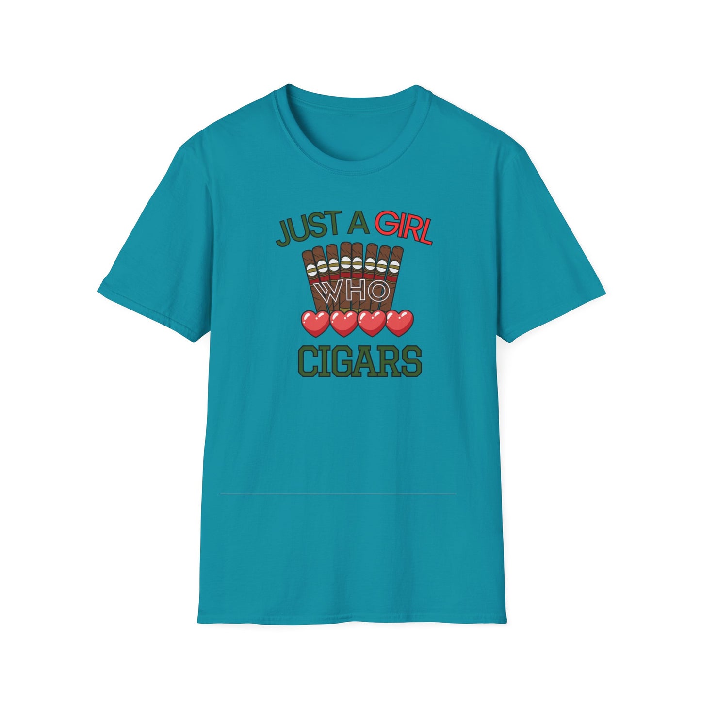 Just a Girl who loves Cigars, Unisex Softstyle T-Shirt