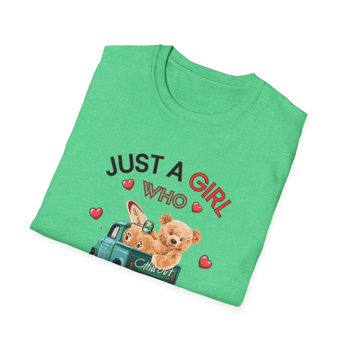 Just a Girl Teddy Bears, Unisex Softstyle T-Shirt