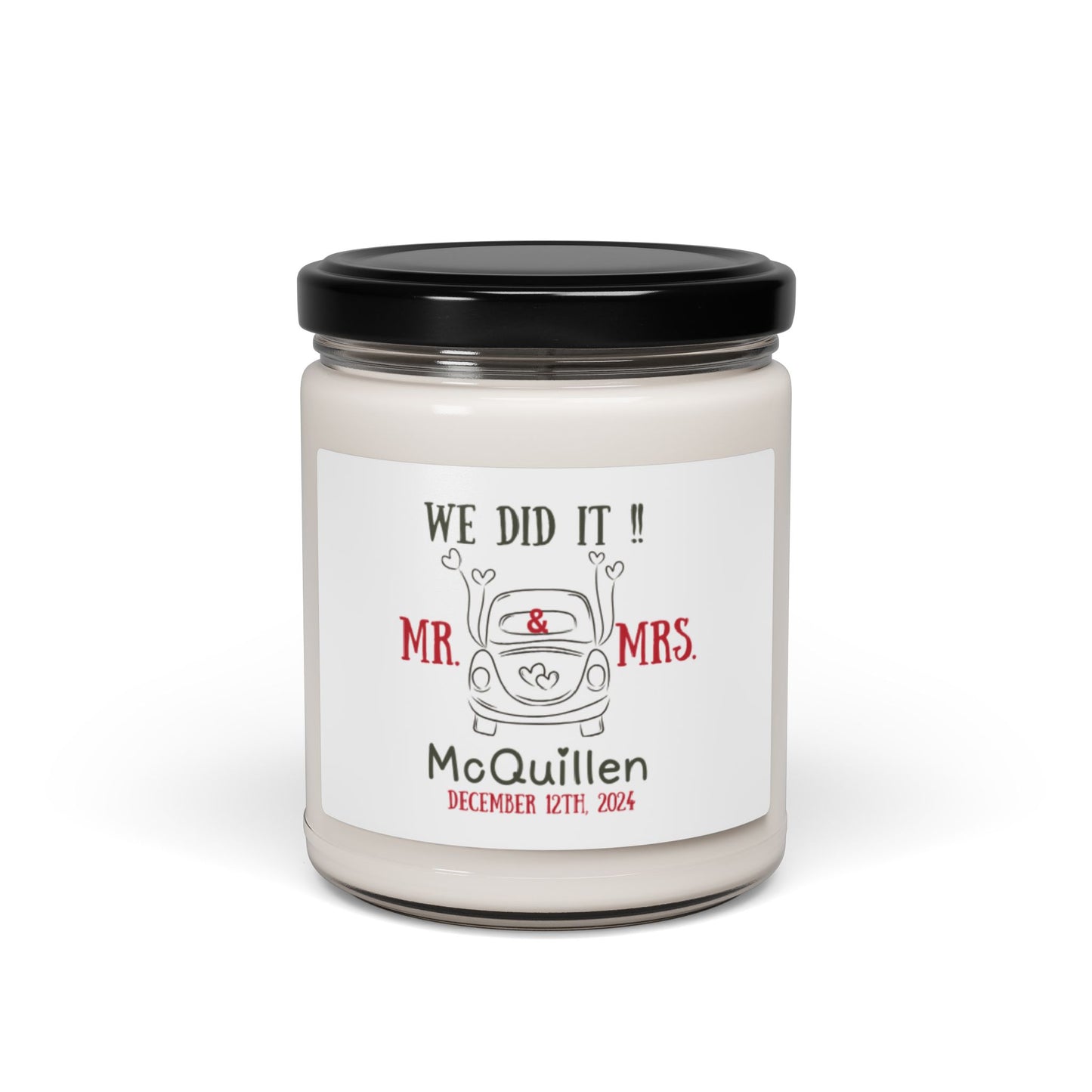 Mr. & Mrs Wedding Soy Candle, 9oz