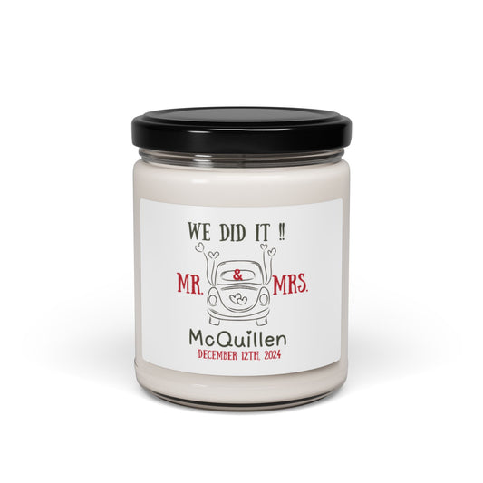 Mr. & Mrs Wedding Soy Candle, 9oz