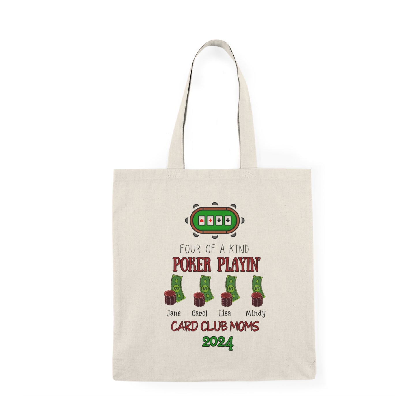 Poker Moms Natural Tote Bag