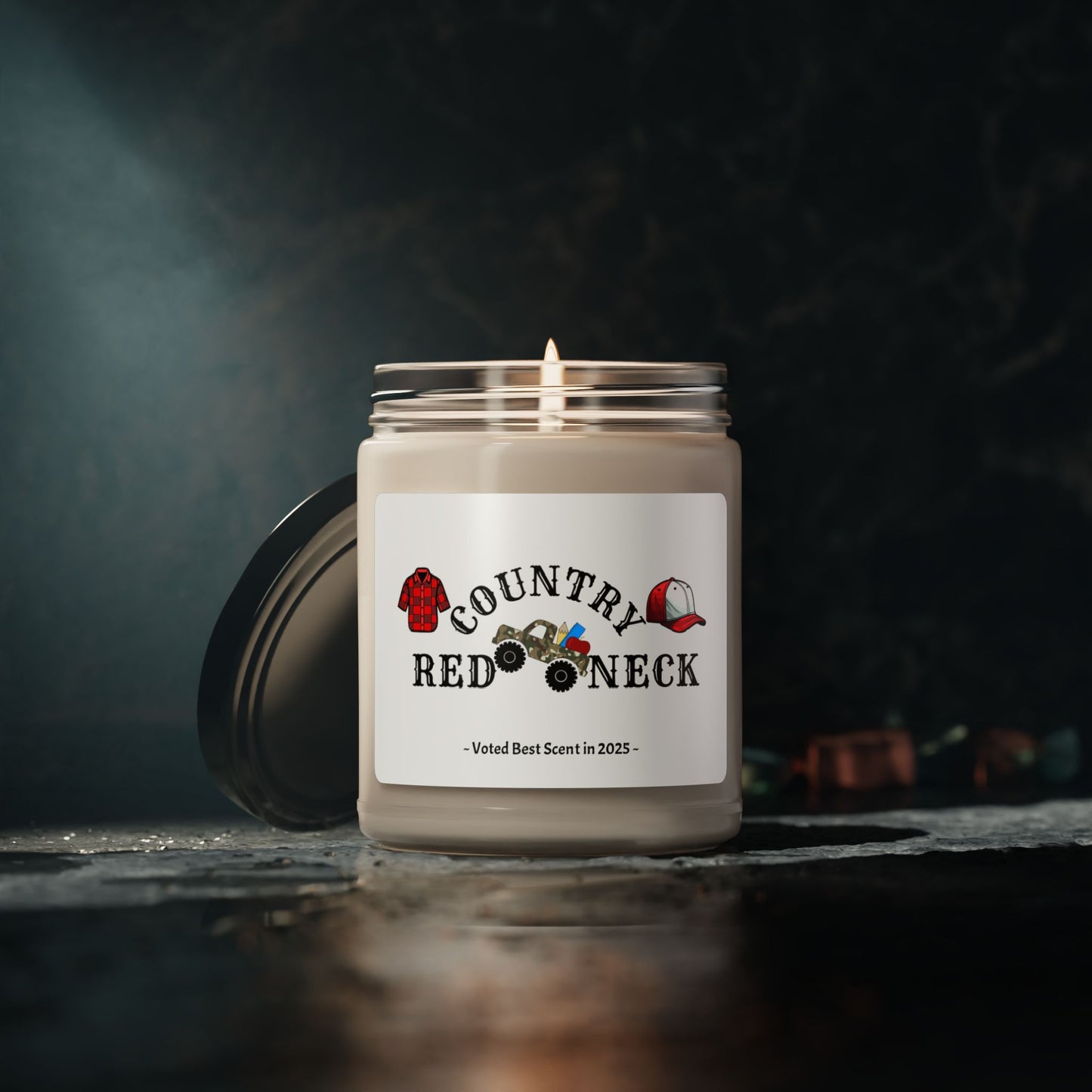 Country Redneck Bougee American  Soy Candle, 9oz