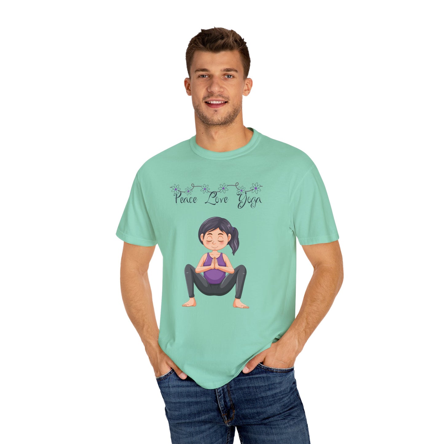 Peace Love and Pregnant Yoga Collection T- Shirt