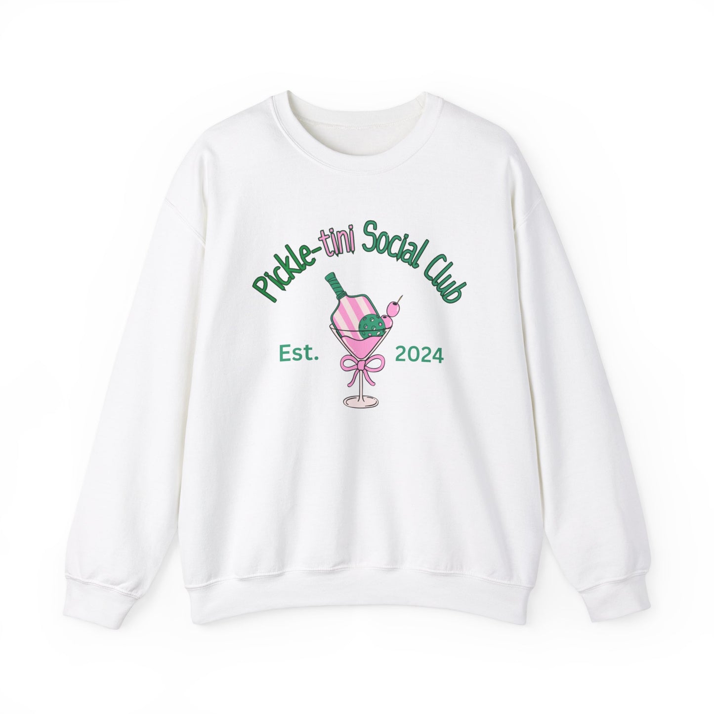 Pickletini Social Club gift, Pink Pickleball Sweatshirt, Unisex Heavy Blend™ Crewneck Sweatshirt, Pickleball lover