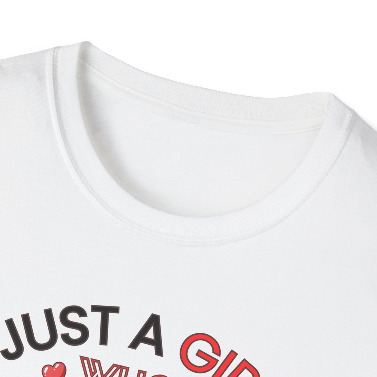 Just a Girl Cats, Unisex Softstyle T-Shirt