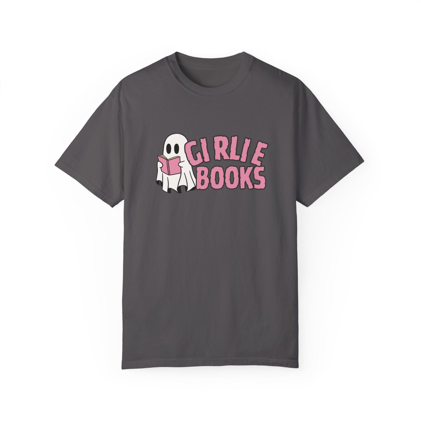 I love Girly Book Lover ghost T-shirt