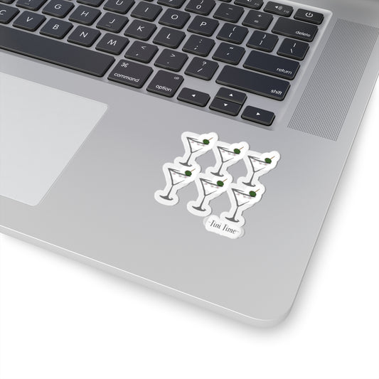 Martini Time, Dirty-Kiss Cut Stickers