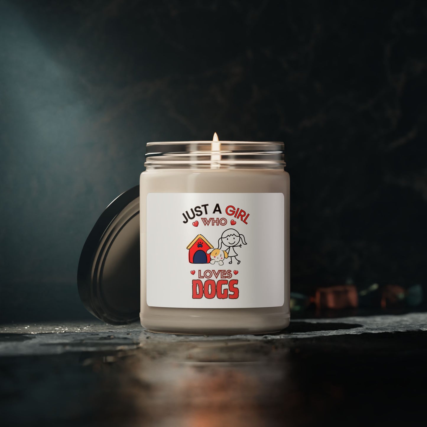 Just a Girl who loves Dogs, Soy Candle, 9oz