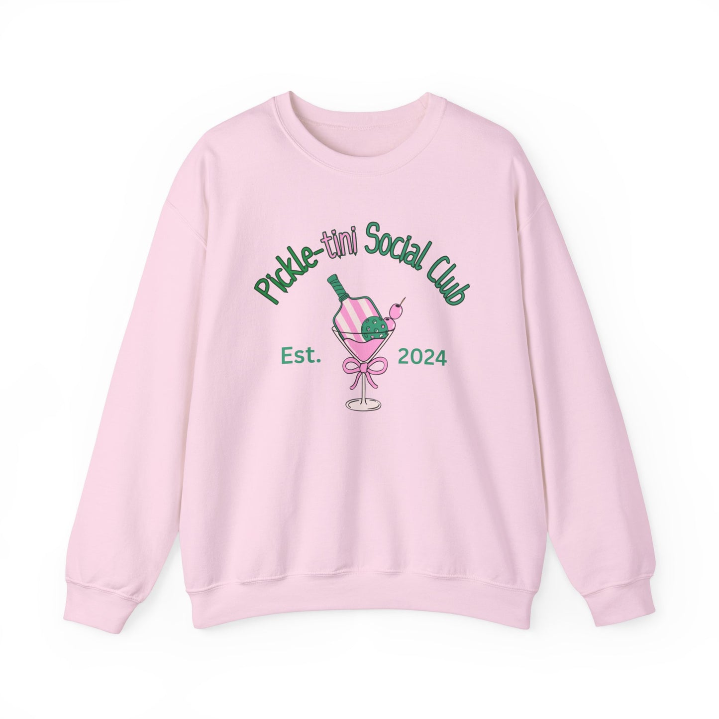 Pickletini Social Club gift, Pink Pickleball Sweatshirt, Unisex Heavy Blend™ Crewneck Sweatshirt, Pickleball lover