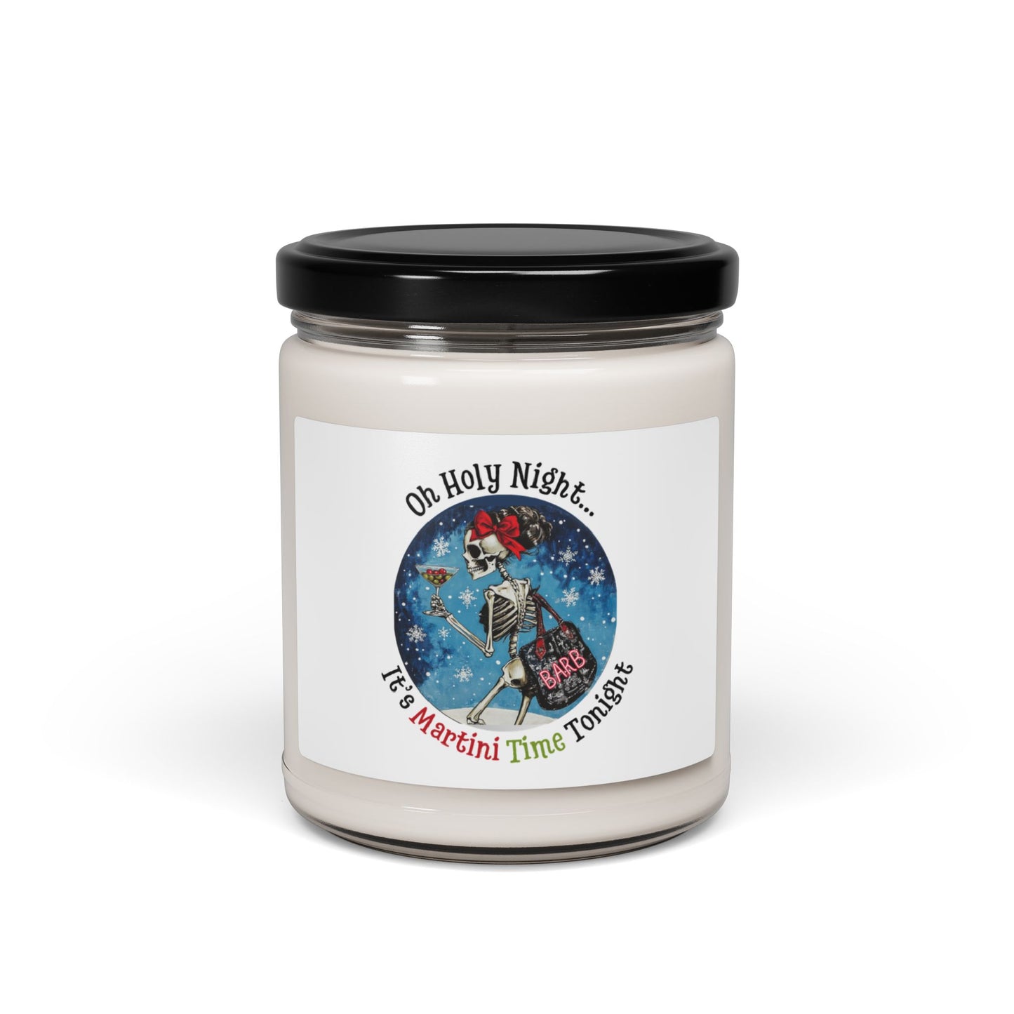 Skeleton Martini Time Scented Soy Candle, 9oz