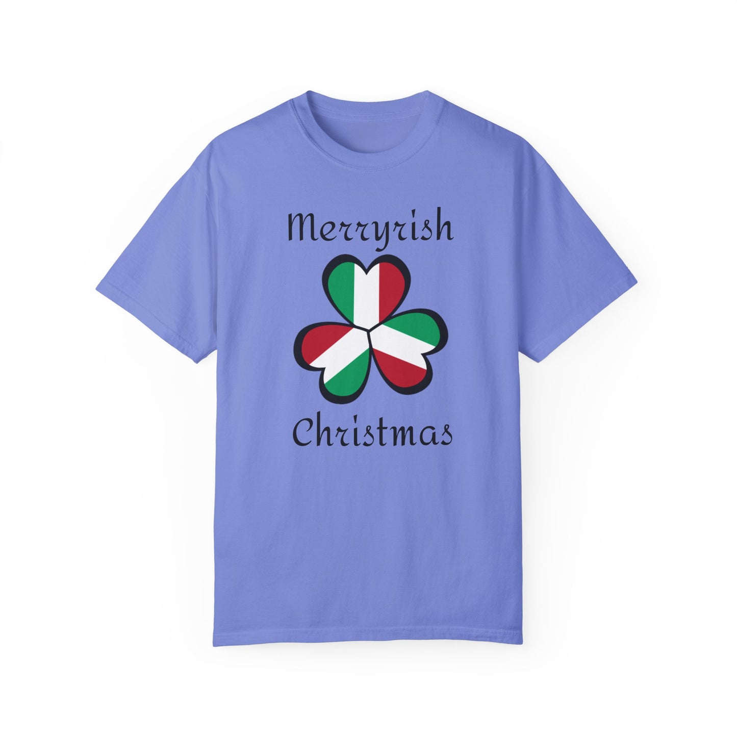 Merryirish Christmas, Unisex Garment-Dyed T-shirt