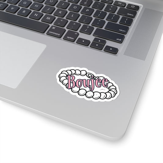 Boujee and Pearls, Kiss Cut Stickers