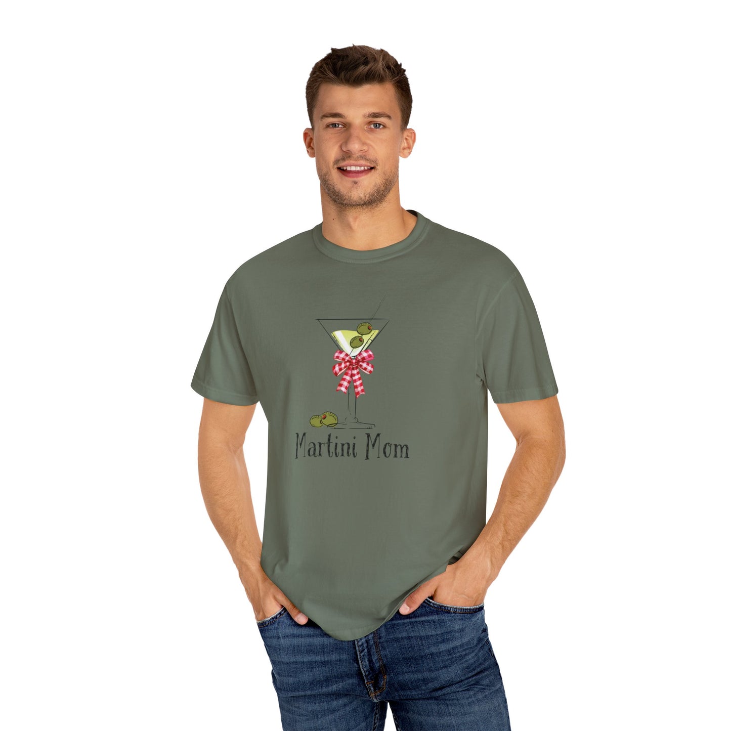 Martini Mom, Unisex Garment-Dyed T-shirt