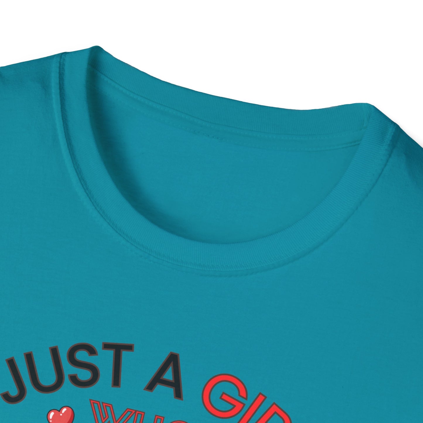 Just a Girl Cats, Unisex Softstyle T-Shirt