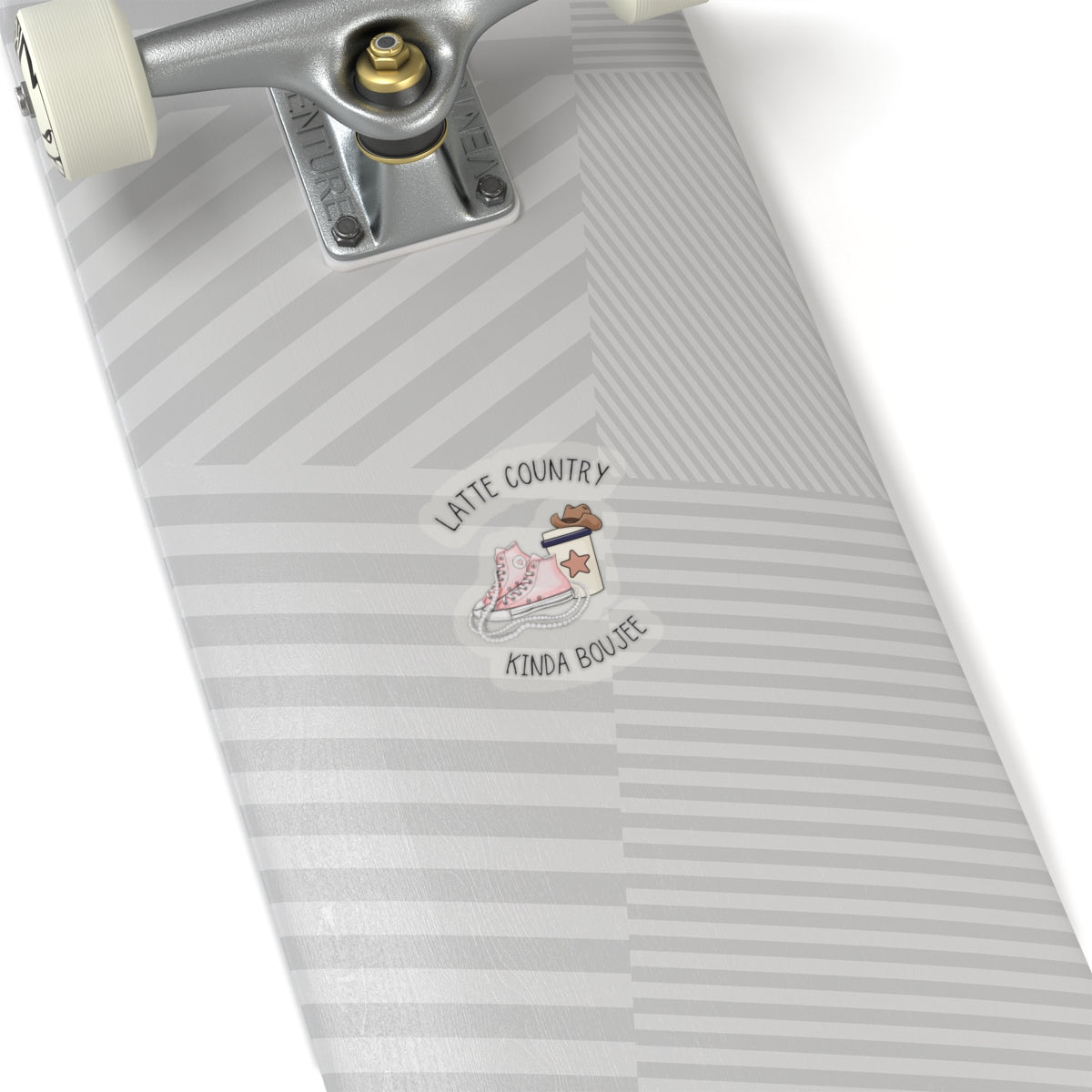 Latte Country Kinda Country,Boujee, Kiss Cut Stickers