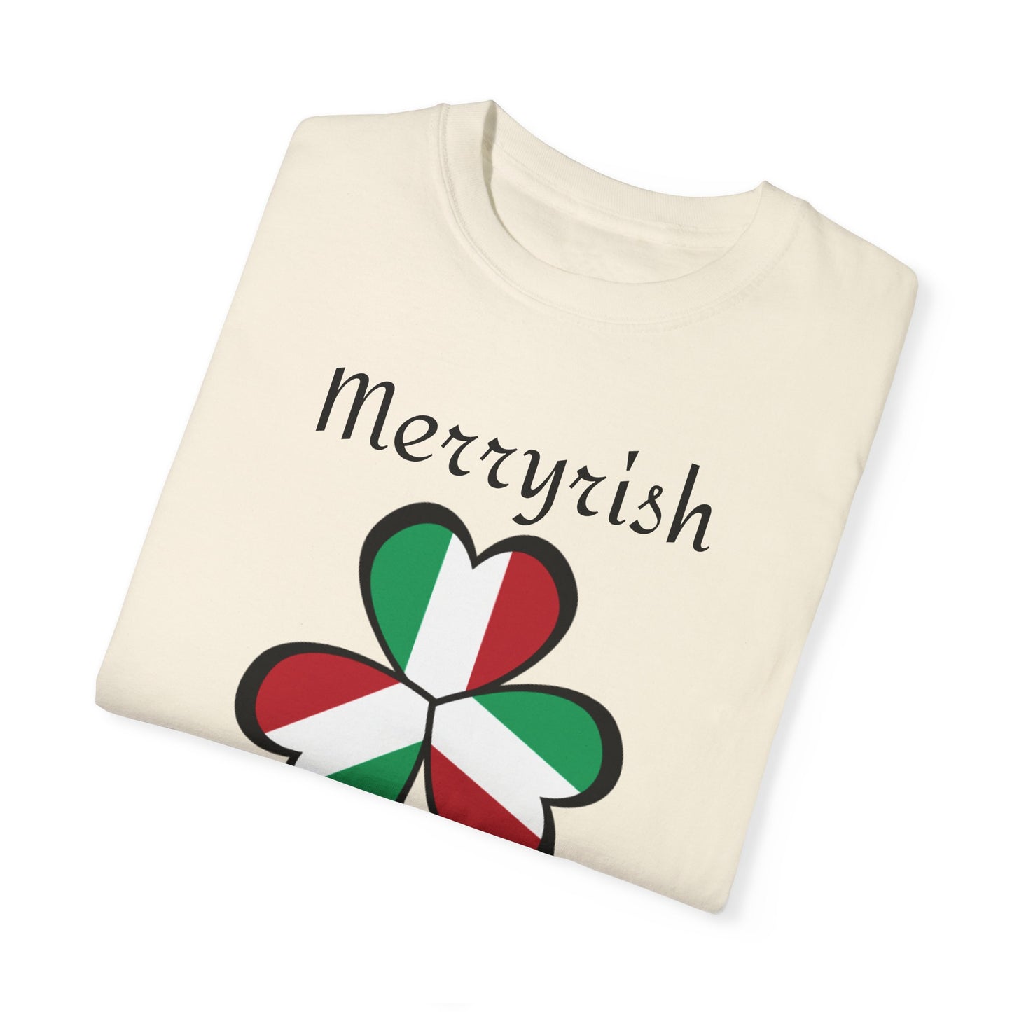 Merryirish Christmas, Unisex Garment-Dyed T-shirt